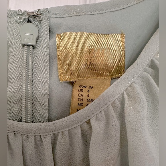 H&M Sage and Gold Design Maxi Dress - Picture 4 of 4